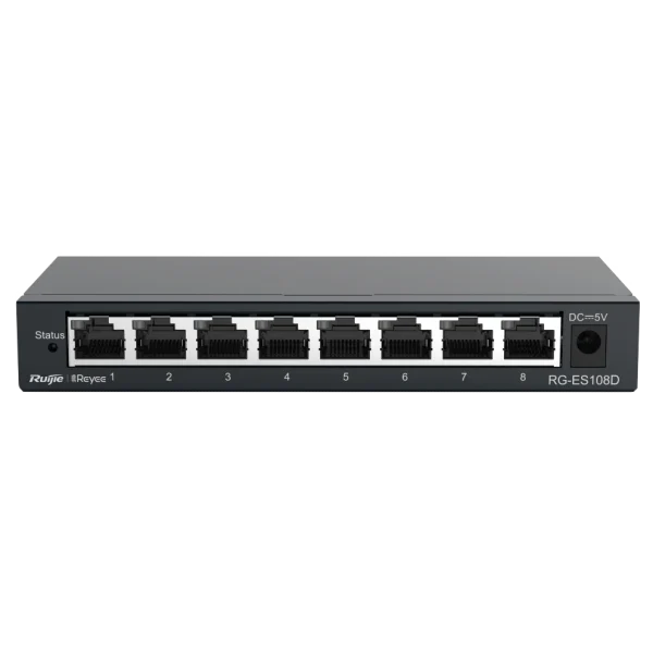8-портовий 100Мб комутатор Ruijie Reyee RG-ES108D