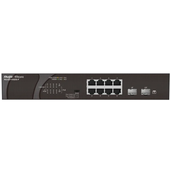 Комутатор 8 портів некерований Ruijie Reyee RG-ES110GDS-P PoE