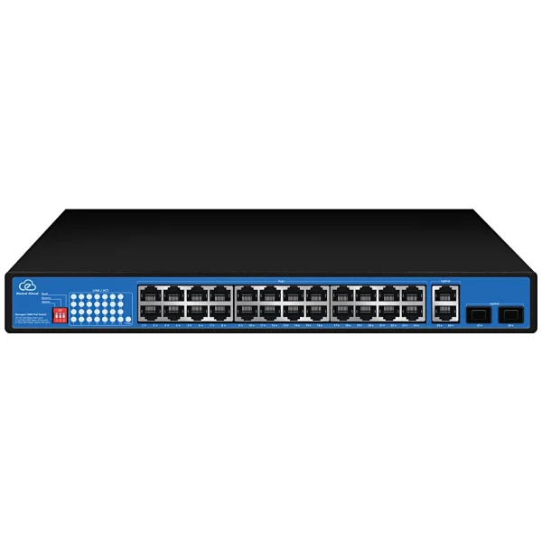 Комутатор 24 порти некерований Ewind EW-ES2028CF-AP PoE