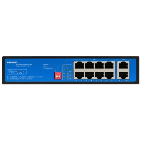 Комутатор 10 портів некерований Ewind EW-S1910CF-AP PoE