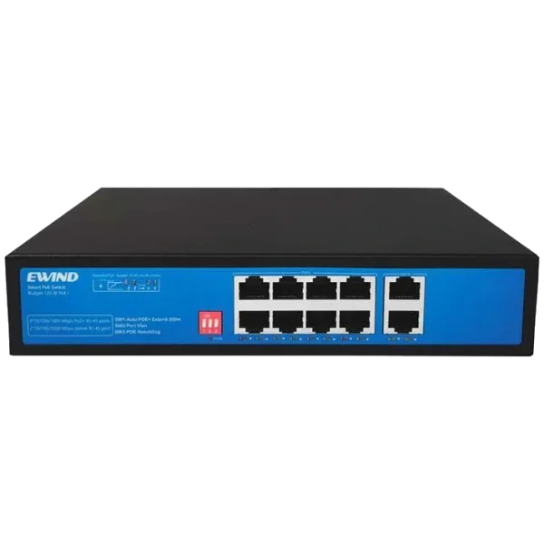 Комутатор 10 портів некерований Ewind EW-S1910CG-AP PoE