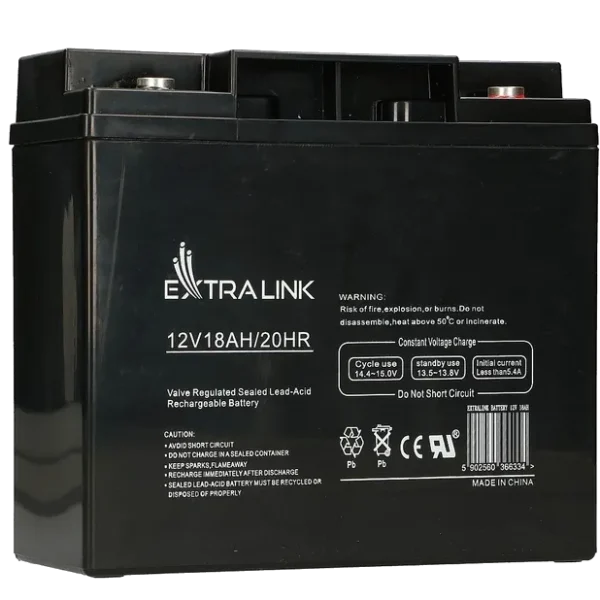 Акумулятор Extralink AGM 12V 18 Ah