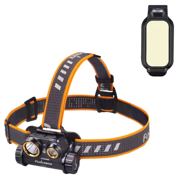 Ліхтар налобний + Ліхтар універсальний Fenix HM65R + Fenix E-LITE