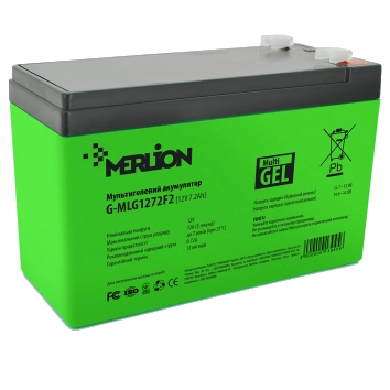 Свинцево-кислотна акумуляторна батарея MERLION G-MLG1272F2 7.2 А●ч 12В