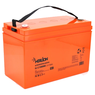 Свинцево-кислотна акумуляторна батарея MERLION GL121000M8 100А•ч 12В