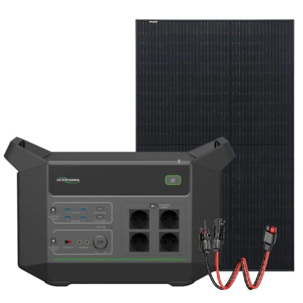 Система автономного живлення однофазна HYXiPower HYX-EA2000 + Risen Solar RSM40-8-400MB Full Black
