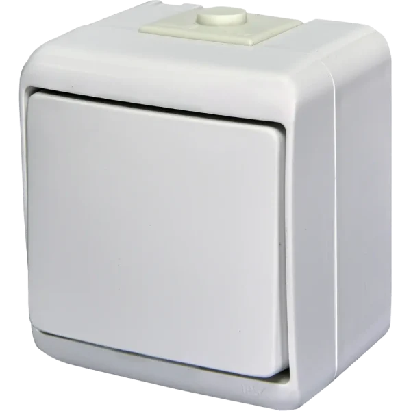 Вимикач 1-клавішний накладний, білий, IP 54 ETI Hermetics 4668000