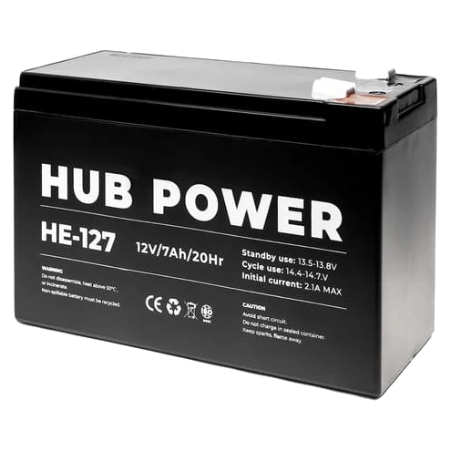 Свинцево-кислотна акумуляторна батарея Hub Power НЕ-127 7А•ч 12В