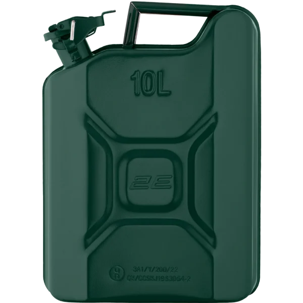 Каністра паливна вертикальна 10л метал 0.8мм 2.3кг 2E