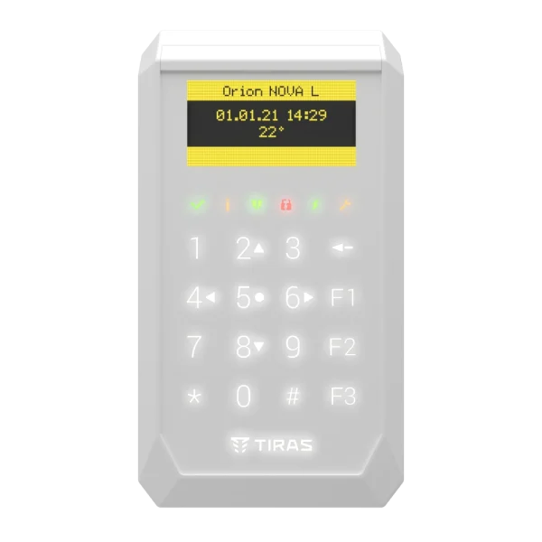 Сенсорна OLED клавіатура Тірас Tiras K-PAD OLED (white)