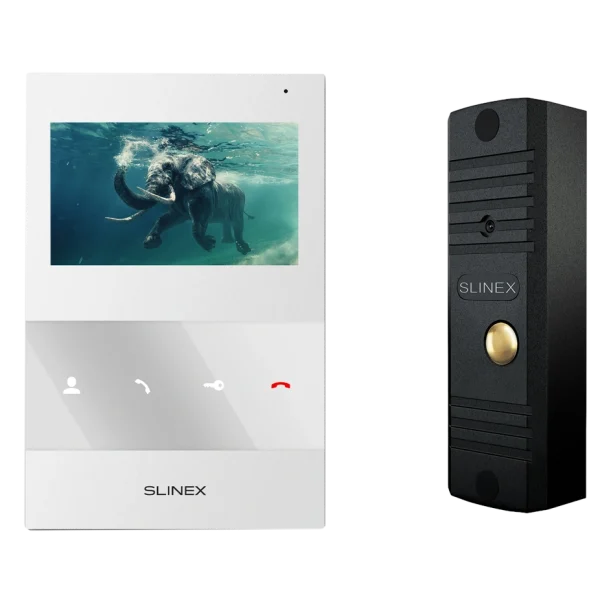 Комплект відеодомофона Slinex SQ-04M(White) + ML-16НR(Black)