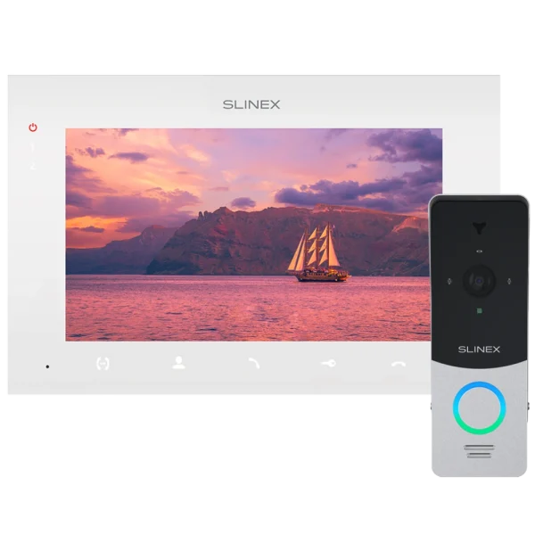 Комплект відеодомофону Slinex ML-20HD(Black)+SQ-07MTHD(White)