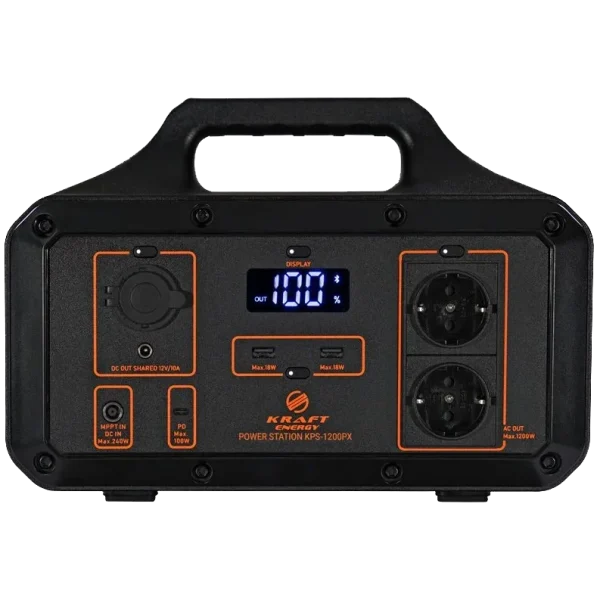 Портативне джерело живлення Kraft KPS-1200PX(PGH1000P-S) 1200Вт