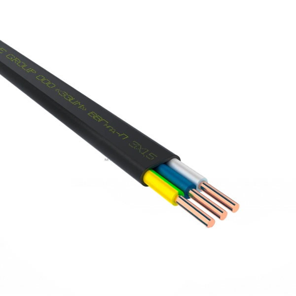 кабель ЗЗКМ ВВГ-П нгд 3х1,5 (бухта 100м.)