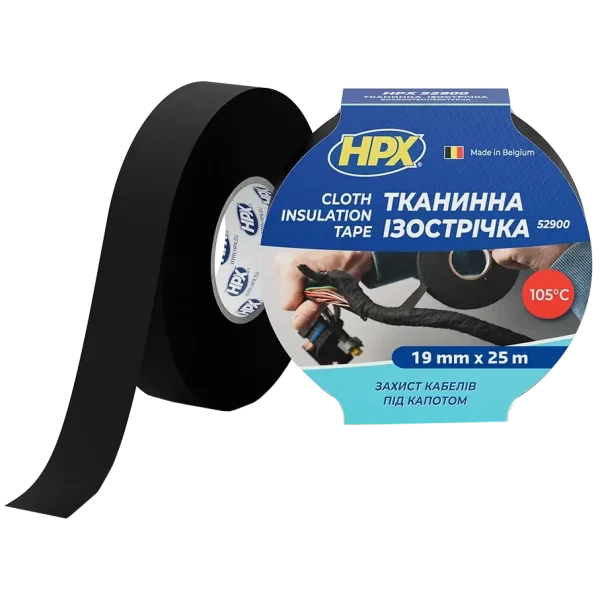 Стрічка тканинна ізоляційна HPX LI1925 19мм х 25м
