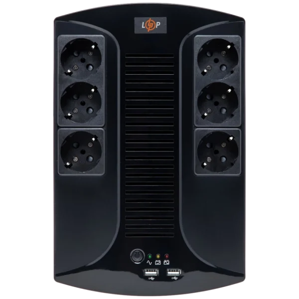 Джерело безперебійного живлення LOGICPOWER 650VA-6PS (455Вт)