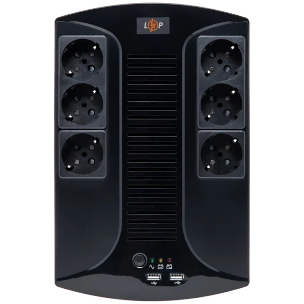 Джерело безперебійного живлення Logicpower LP 650VA-6PS (455Вт)