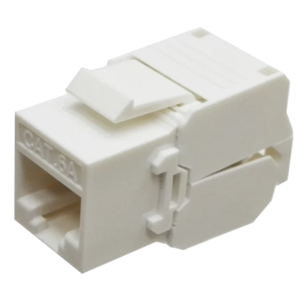 Модуль KeyStone RJ45 UTP, кат. 6a, безінструментний, Slim LW LW-KJ6A-04-C6A