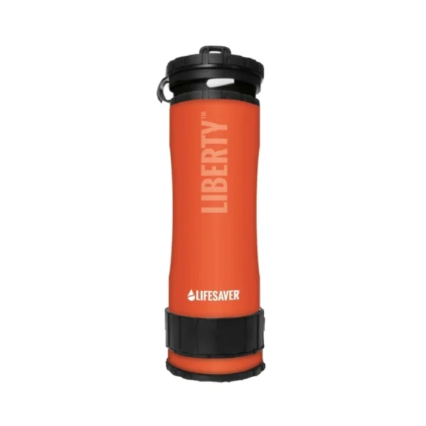 Портативна пляшка для очищення води LifeSaver Liberty Orange