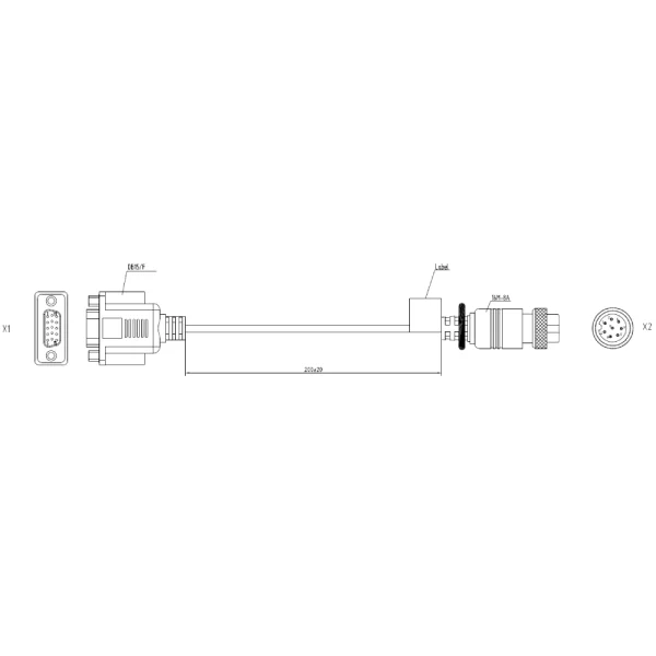 Кабель AE-MC9294-0.2(16M8A to DB15/F)