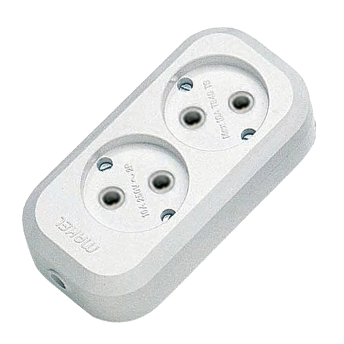 Колодка 2 гнізда без заземлення Makel MGP101