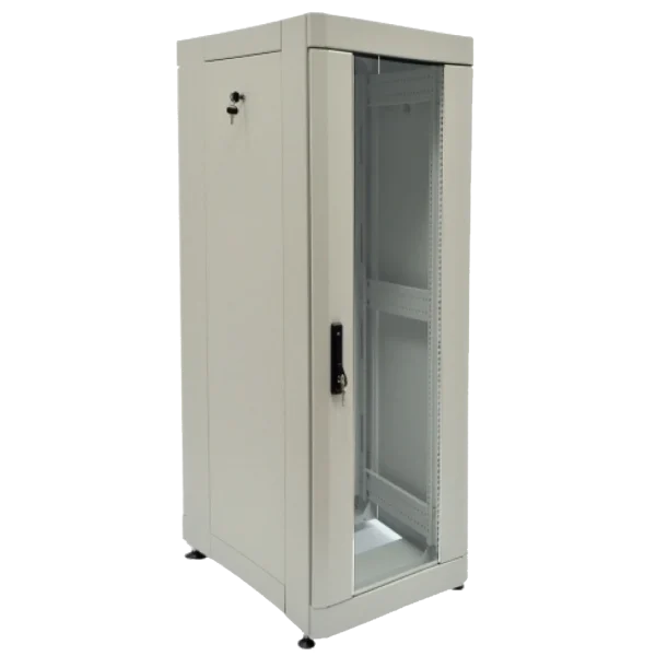 Шафа 610х865 мм посилена сіра 19" 42U