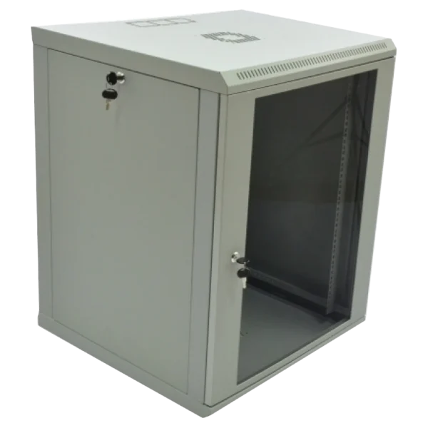 Шафа 15U 600х600х773 мм акриловое стекло серое