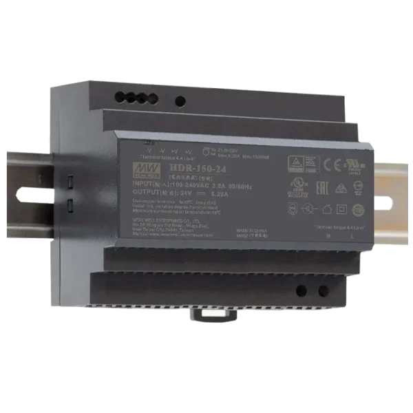 Блок живлення (для монтажа на DIN рейку) MeanWell HDR-150-24 24B 6.25А