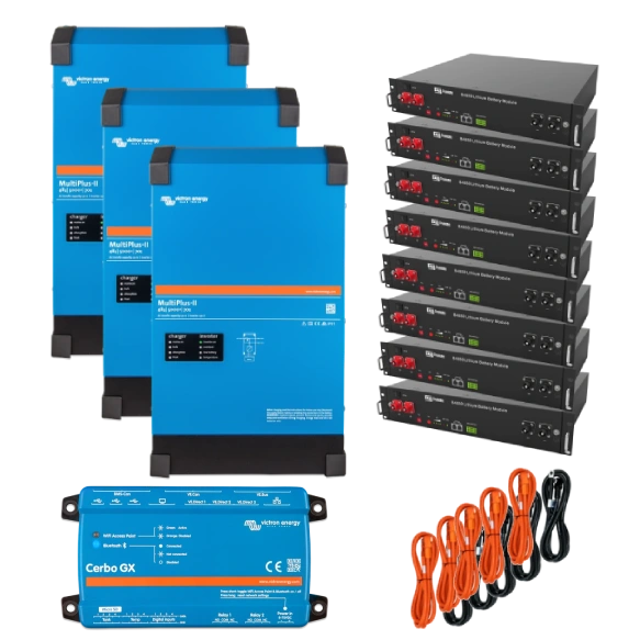 Система безперебійного живлення трифазна VictronEnergy MultiPlus-II + Dyness 12кВт 24кВт•ч