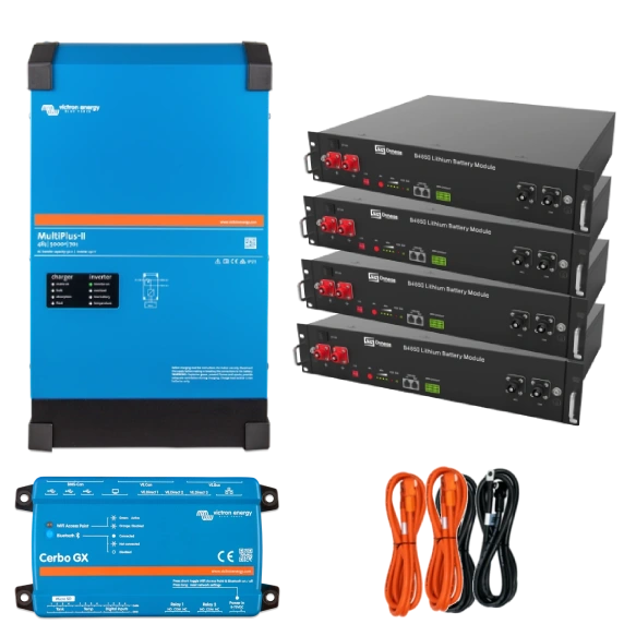 Система безперебійного живлення однофазна VictronEnergy MultiPlus-II + Dyness 4 кВт 9.6 кВт•ч