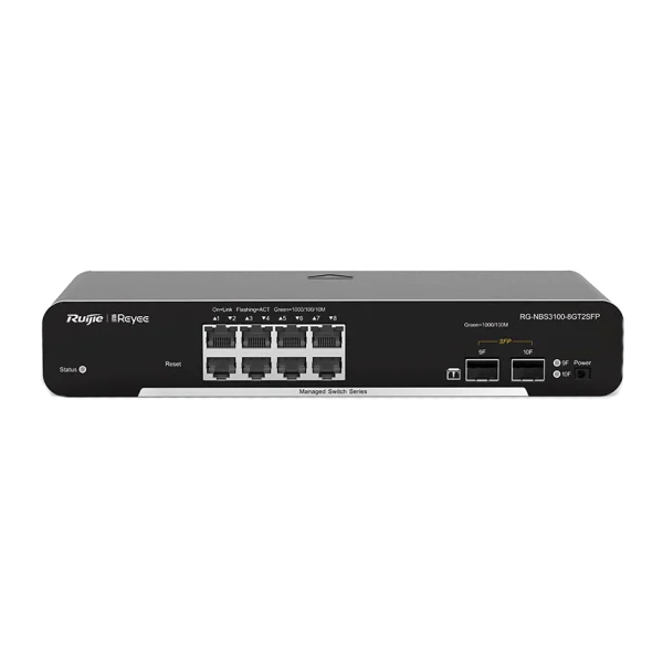 Комутатор 8 портів керований Ruijie RG-NBS3100-8GT2SFP L2