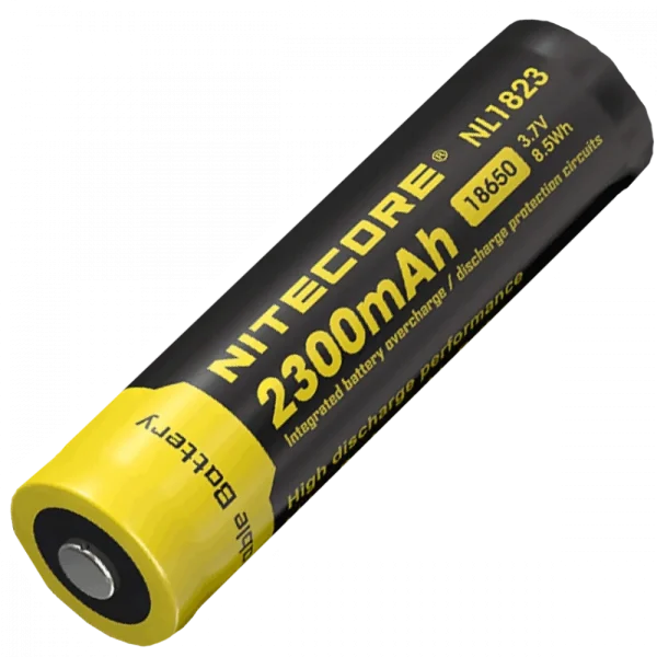 Акумулятор Li-Ion 18650 3.7V (2300 мА•г) захищений Nitecore NL1823