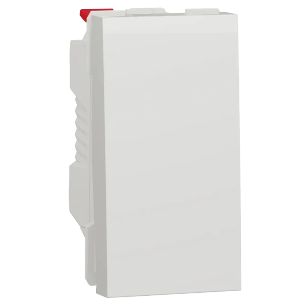 Вимикач 1-клавішний схема 1, 10А, 1 модуль білий Schneider Electric New Unica NU310118