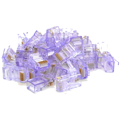 Конектор Merlion RJ-45 8P8C UTP Cat-5 (100 шт/уп.) Q100 Violet