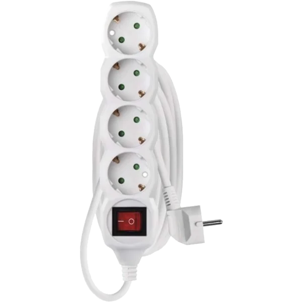 Мережевий подовжувач EMOS P1423R 4 розетки 3 м