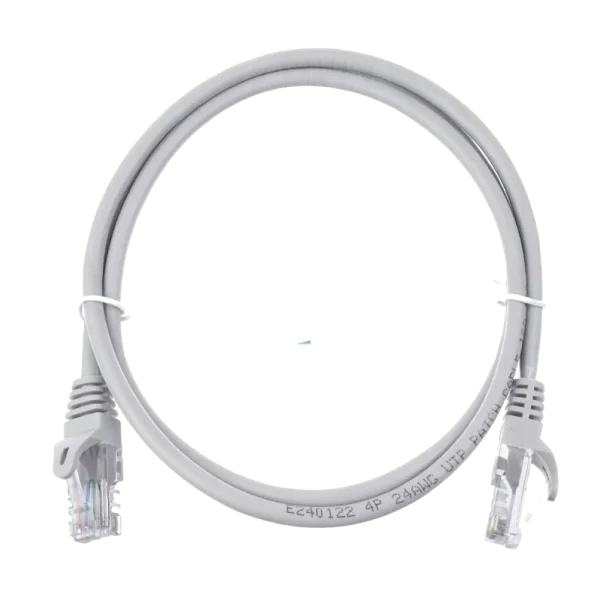 Патч-корд UTP, 1 м, кат. 5e, сірий Kingda PAUT3100