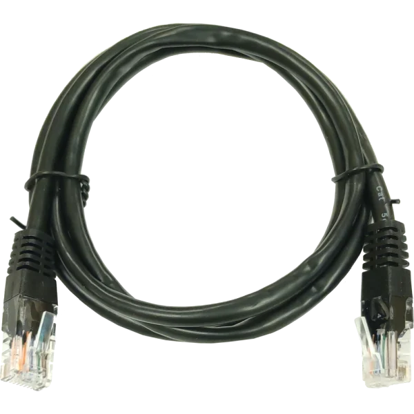 Патч-корд UTP, 3 м, кат. 5e, чорний PAUT3300-BK