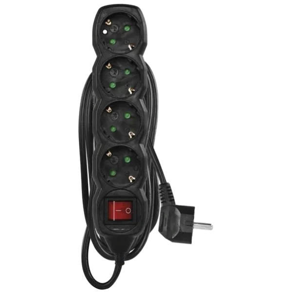 Мережевий подовжувач EMOS PC1425R 4 розетки 5 м