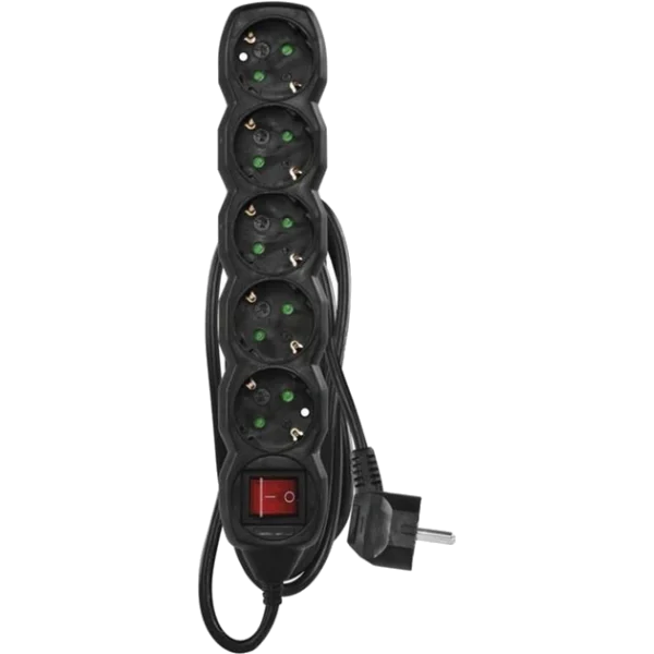 Мережевий подовжувач EMOS PC1521R 5 розетки 1.5 м