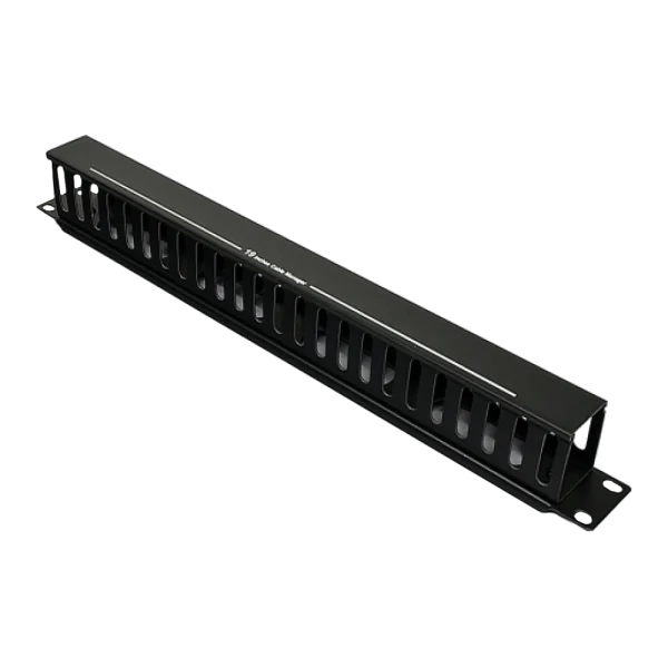 Кабельний організатор 1U з кришкою, чорний, EPNew EPNew PLMN-060Z