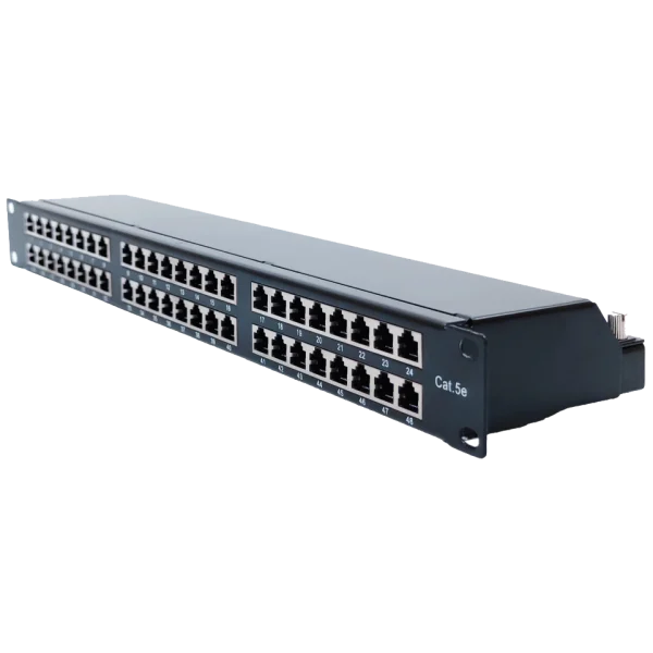 Патч-панель 19" type кат. 5e LW 1U STP 48xRJ-45 Dual IDC
