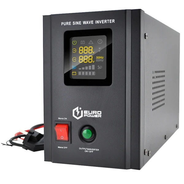 ДБЖ з правильною синусоїдою (480 Вт) 5/10А, під зовнішню АКБ Europower PSW-EPB800TW12