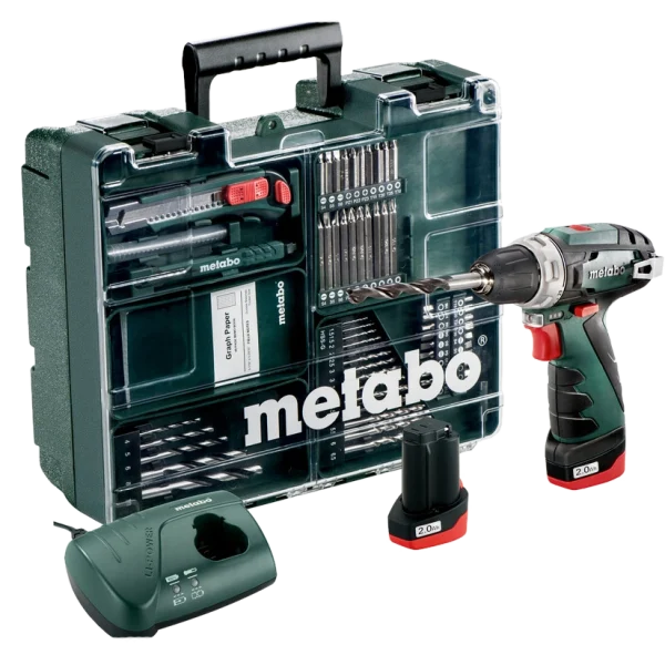 Акумуляторний дриль-шурупокрут Metabo PowerMaxx BS Basic Mobile Workshop