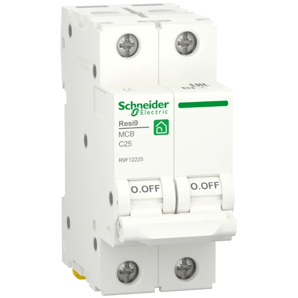 Автоматичний вимикач Schneider Electric RESI9 25 А, 2P, кривая С, 6кА