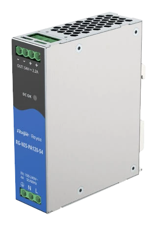 Блок живлення Ruijie RG-NIS-PA120-54 AC/DC 54В 2.2А 120 Вт на DIN-рейке