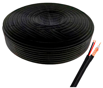 Кабель комбінований бухта 100 м RG590-CU PE+2*0.5