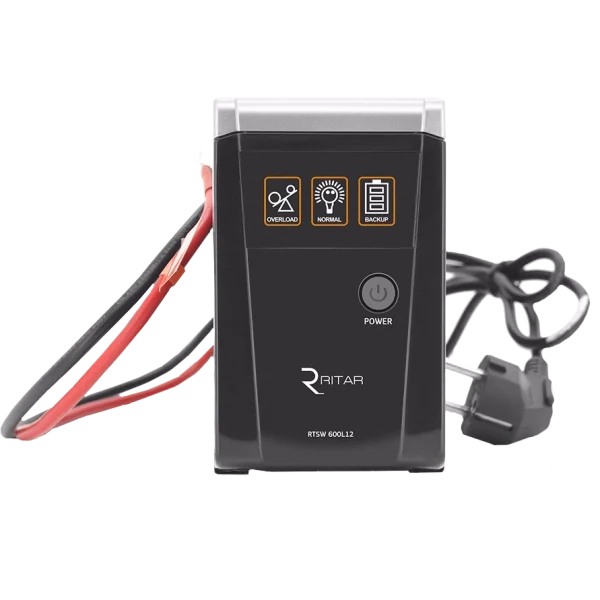 ДБЖ з правильною синусоїдою 12В, під зовнішній АКБ RITAR RTSW-500 LED