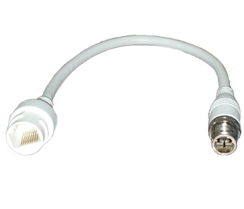 Перехідник з RJ45 в F, для автомобільних IP камер RJ45 to F