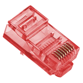 Конектор Merlion RJ-45 8P8C UTP Cat-5 (100 шт/уп.) Q100 Red