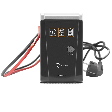 Джерело безперебійного живлення під акумулятор Ritar RTSW-600 LED 600ВA 12В с правильной синусоидой